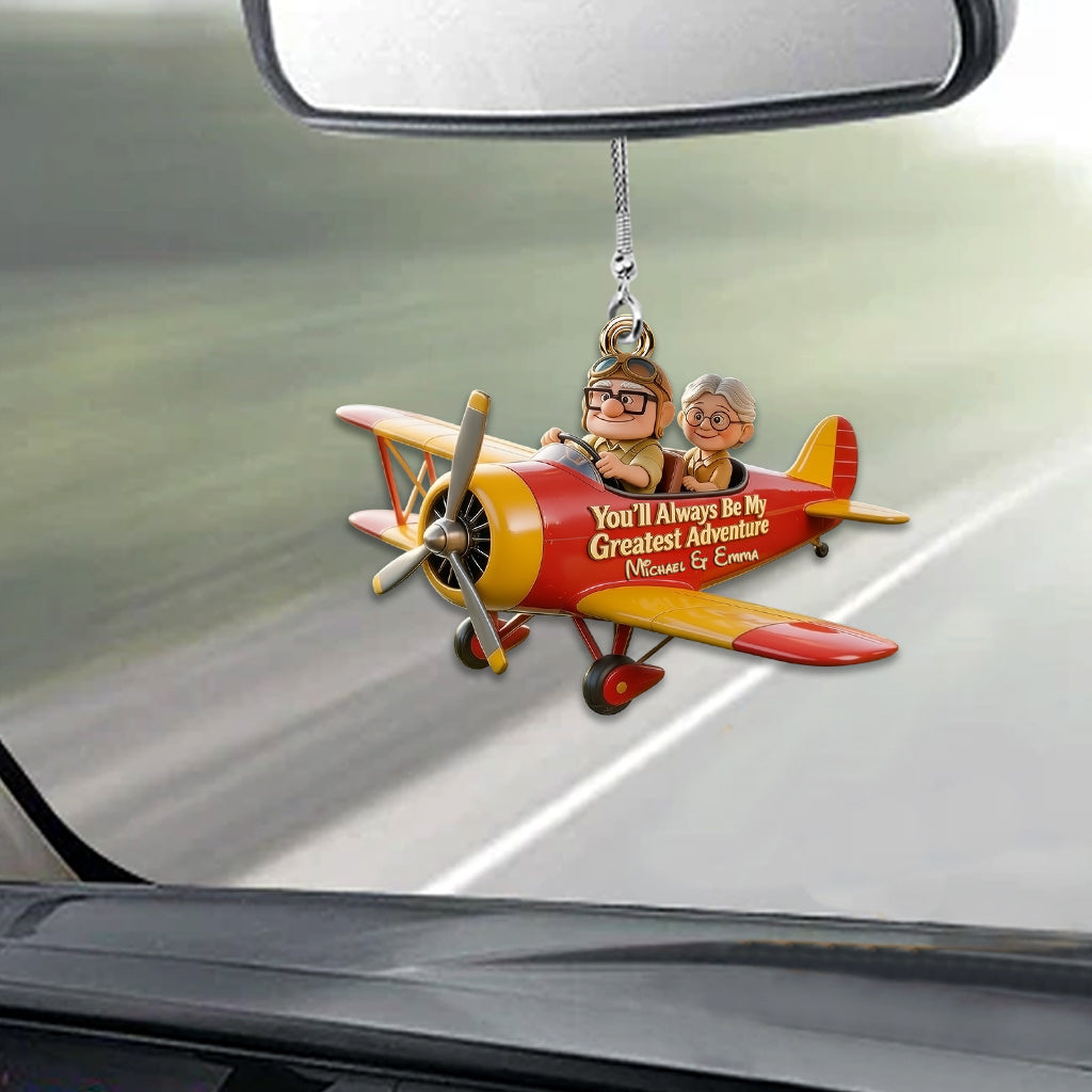 My Greastest Adventure - Personalized Up Movie Couple Car Ornament