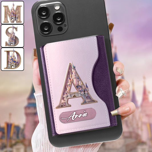 Magical Castle Custom Letter Alphabet - Personalized Mouse Magsafe Wallet