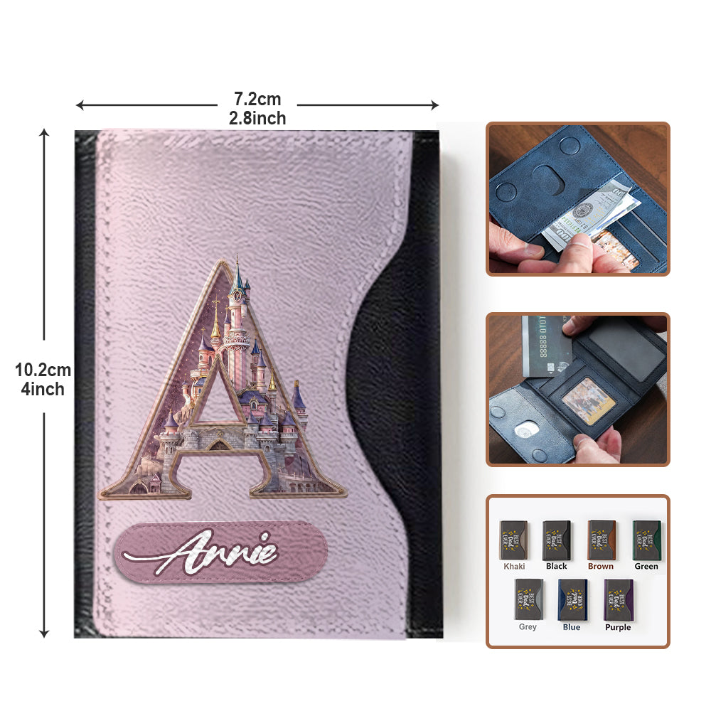 Magical Castle Custom Letter Alphabet - Personalized Mouse Magsafe Wallet