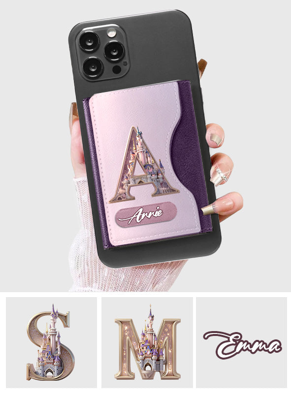 Magical Castle Custom Letter Alphabet - Personalized Mouse Magsafe Wallet