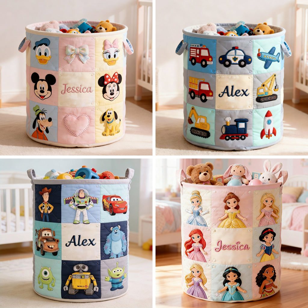 Kids Storage Basket - Personalized Mouse Storage Basket