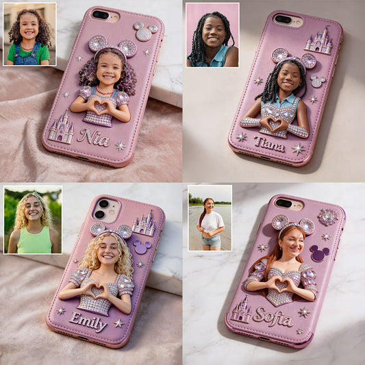 Friends - Personalized Dream Trip 3D Embossed Leather Phone Case