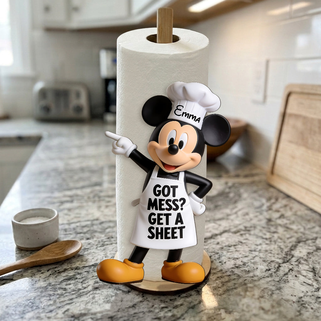 Get A Sheet - Personalized Mouse Paper Towel Stand