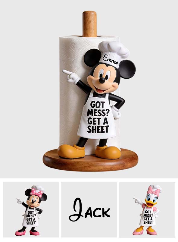 Get A Sheet - Personalized Mouse Paper Towel Stand