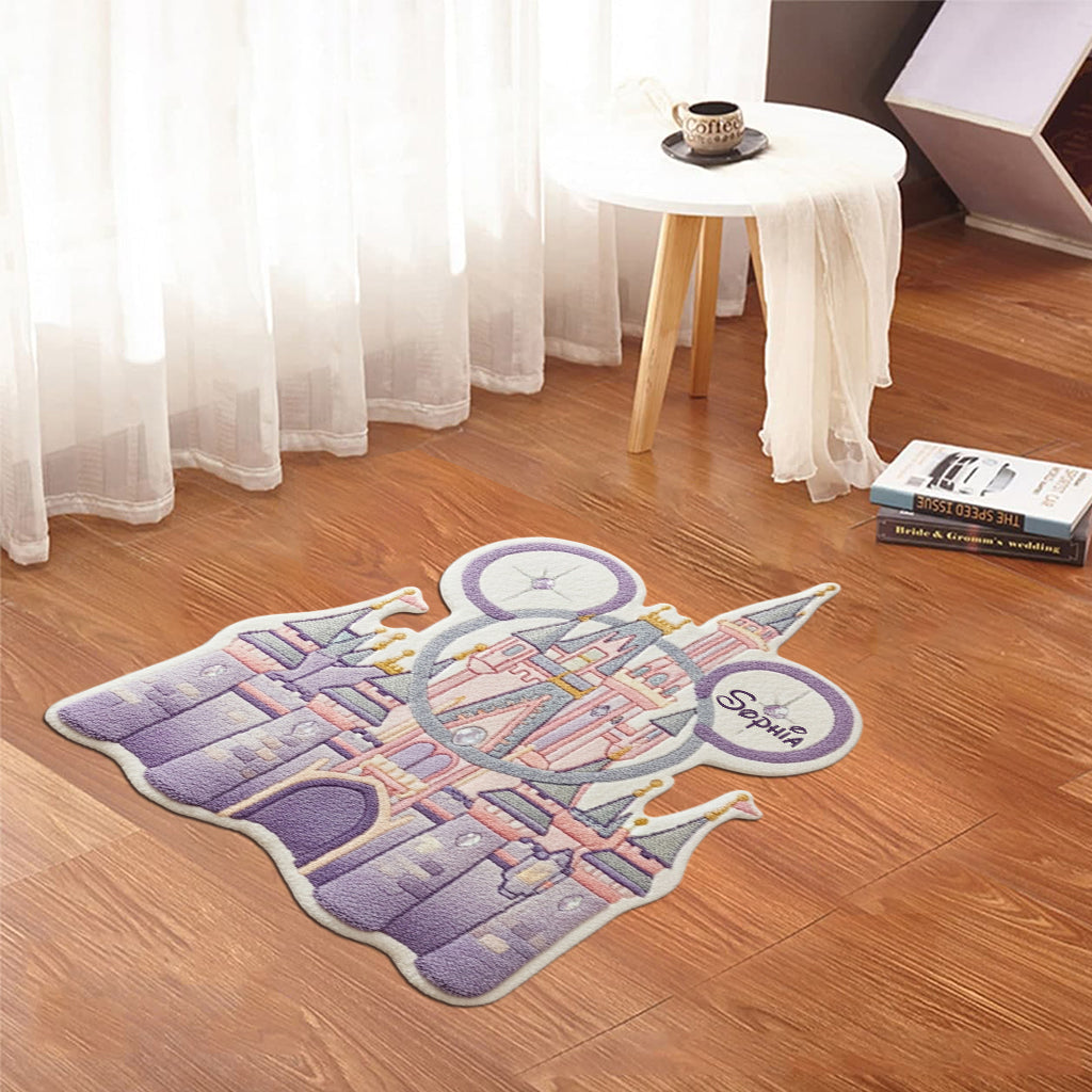 Magical Castle - Personalized Mouse Shaped Doormat/ Rug