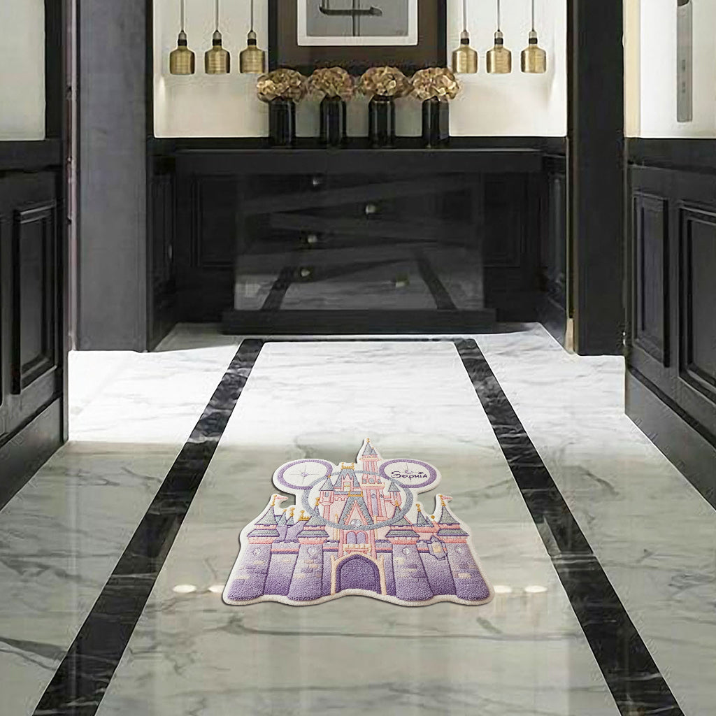 Magical Castle - Personalized Mouse Shaped Doormat/ Rug
