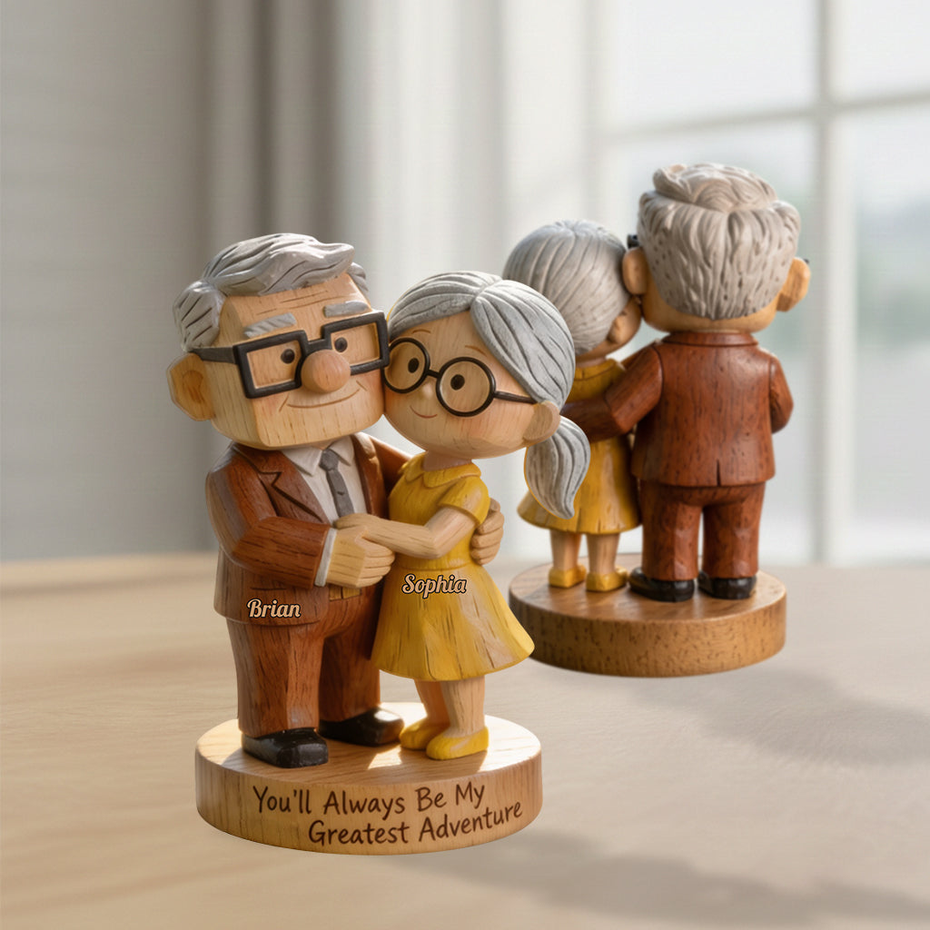 You Are My Greatest Adventure - Personalized Up Movie Couple Premium 3D Figurine