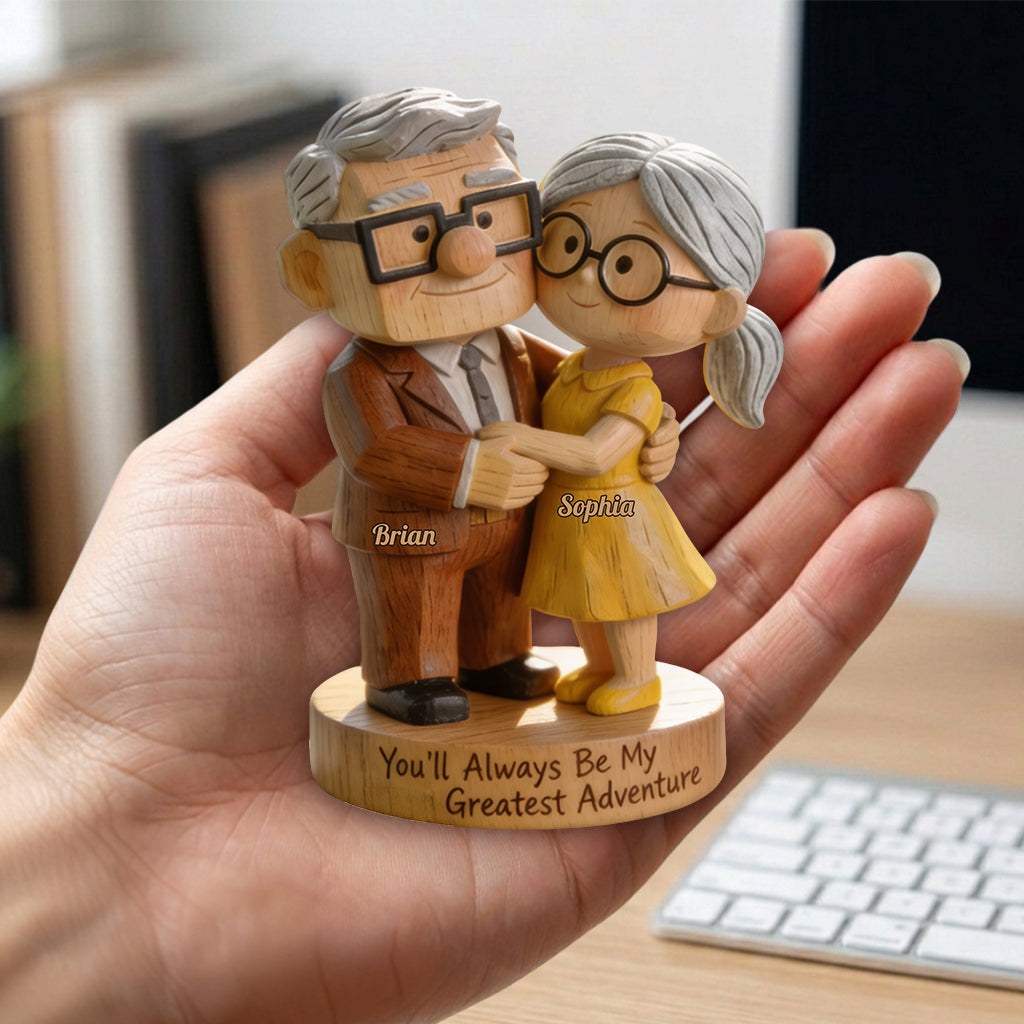 You Are My Greatest Adventure - Personalized Up Movie Couple Premium 3D Figurine