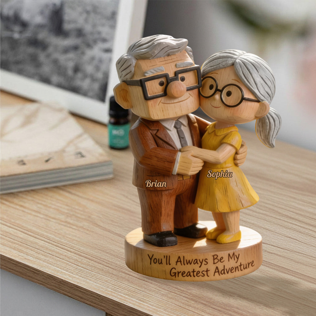 You Are My Greatest Adventure - Personalized Up Movie Couple Premium 3D Figurine