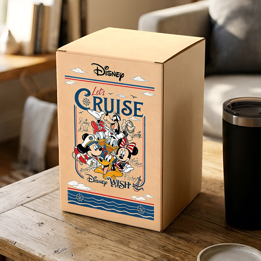 Let's Cruise - Personalized Disney Cruise Handle Tumbler With Box