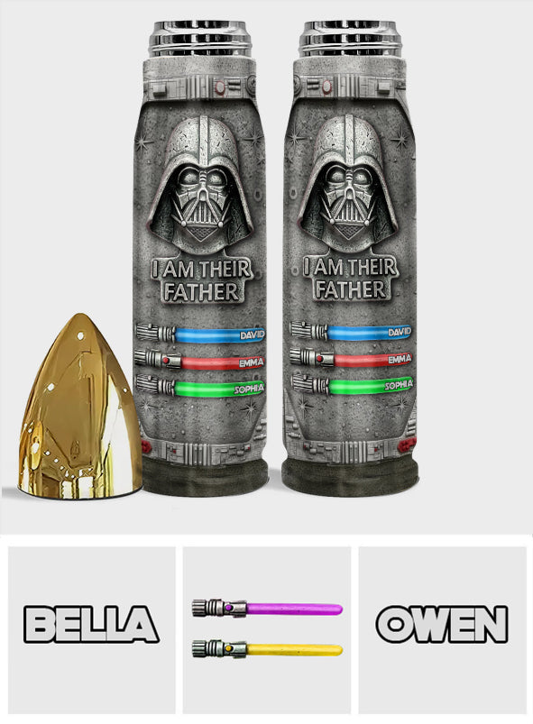 I Am Their Father - Personalized The Force Bullet Tumbler
