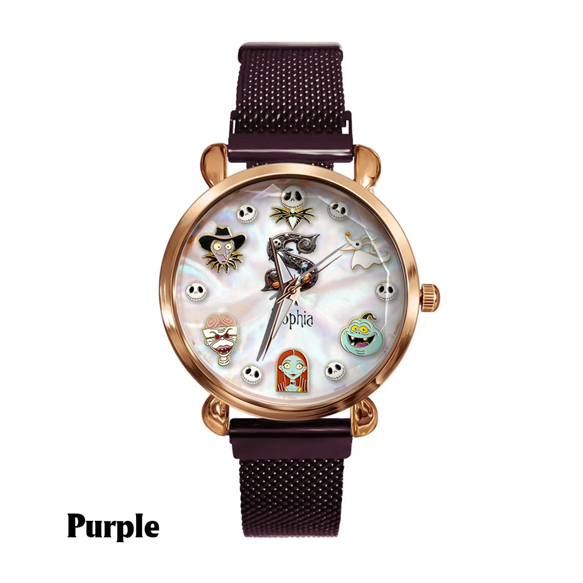 Dark Letters - Personalized Nightmare Women Hand Watch