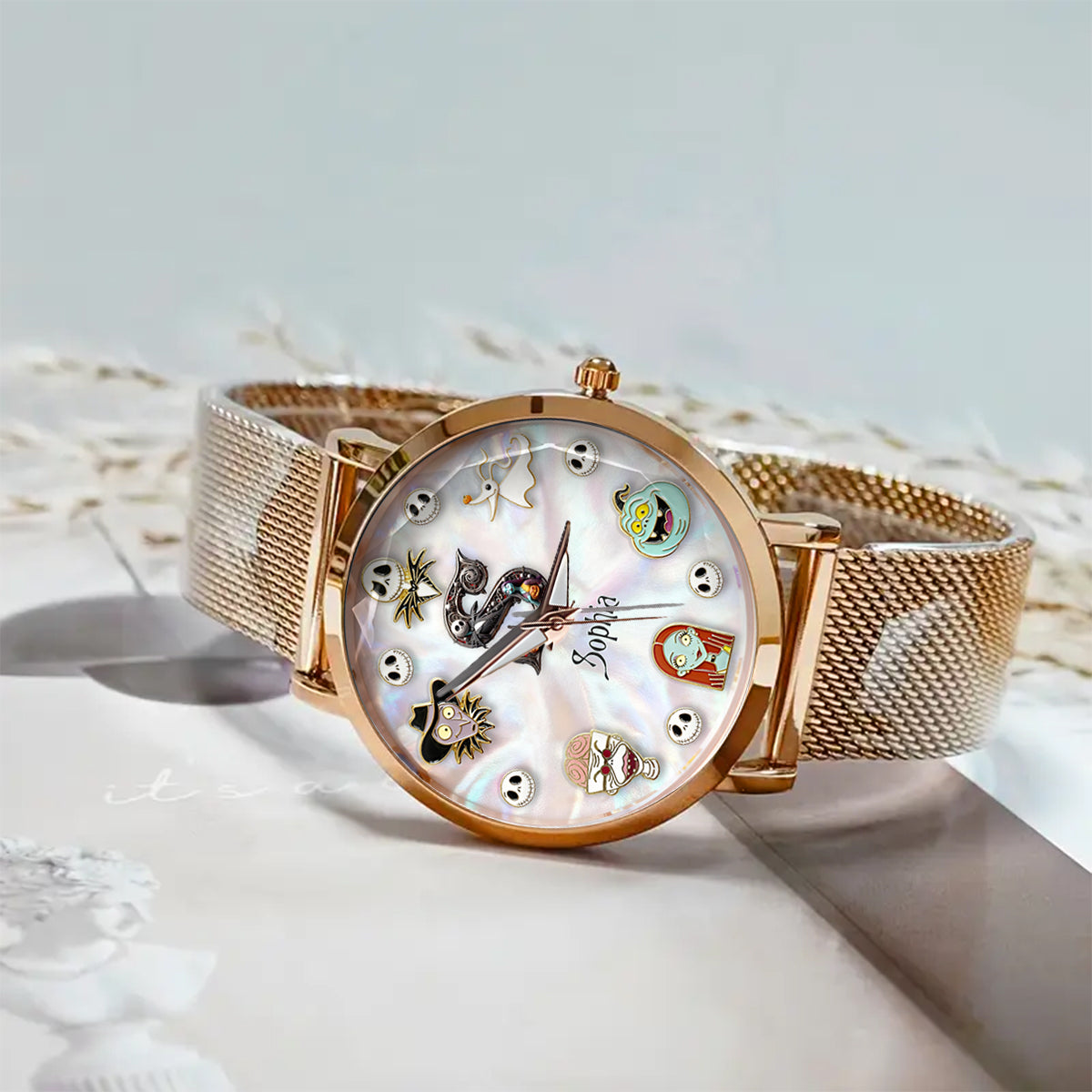 Dark Letters - Personalized Nightmare Women Hand Watch