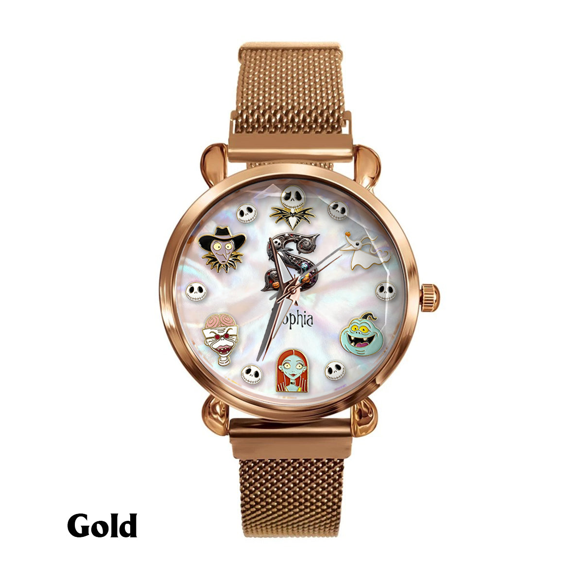 Dark Letters - Personalized Nightmare Women Hand Watch