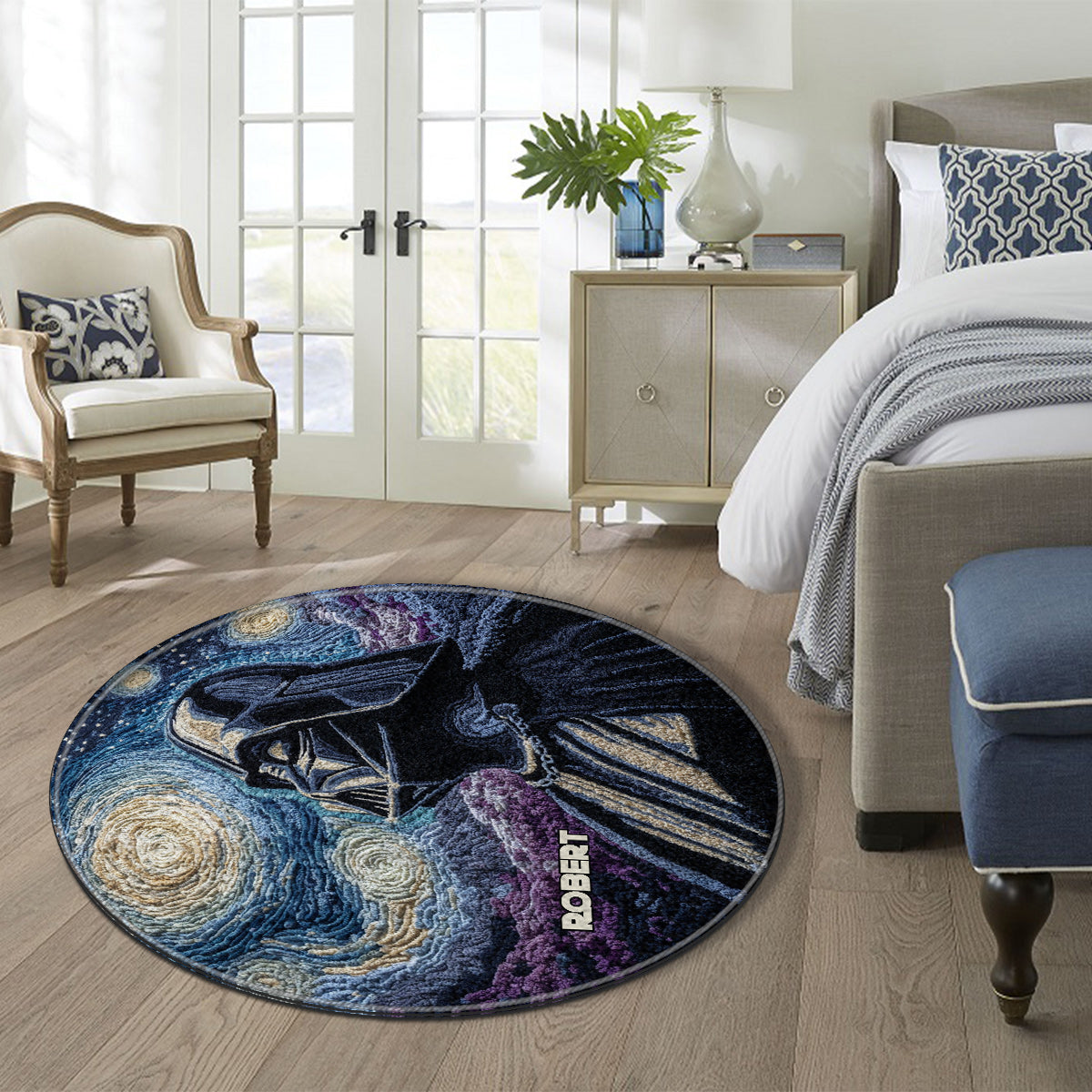 Starry Night - Personalized The Force Non-Slip Tufted Rug
