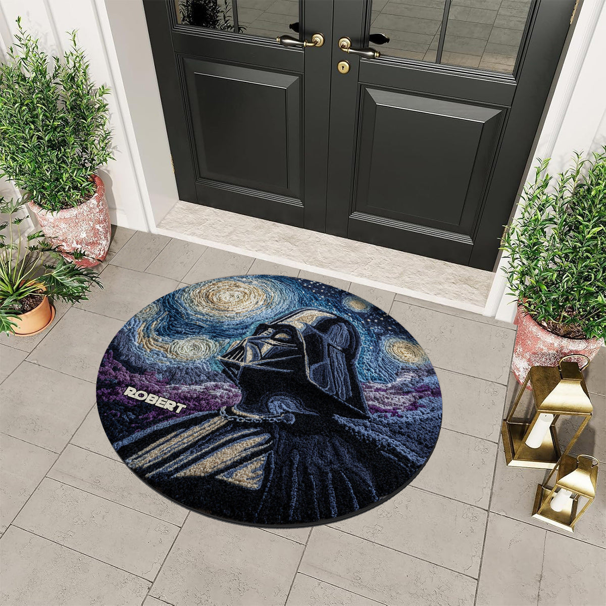 Starry Night - Personalized The Force Non-Slip Tufted Rug