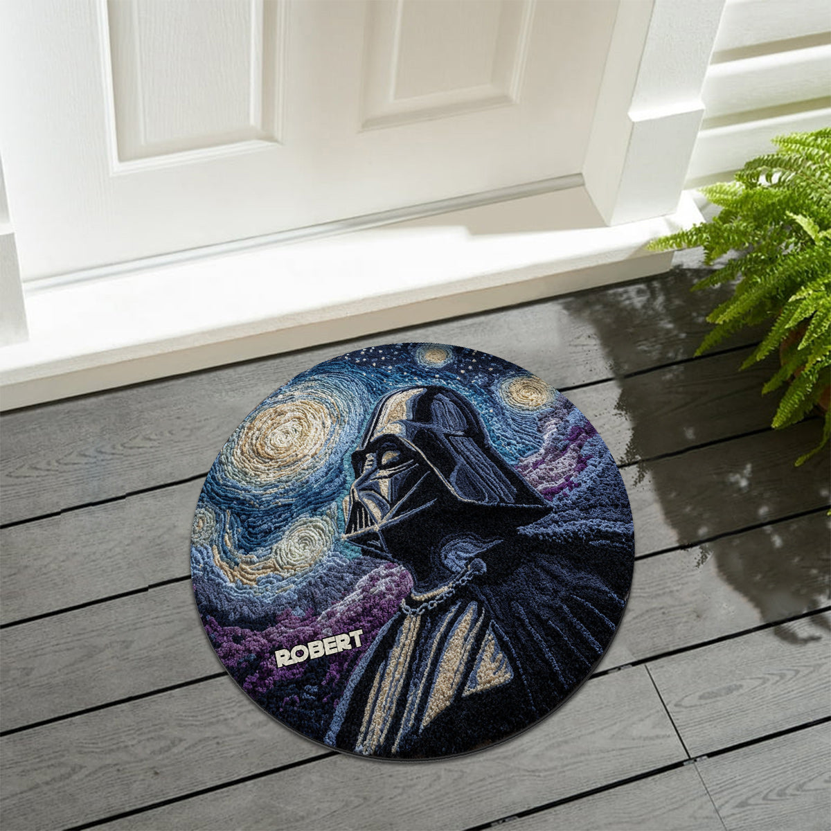 Starry Night - Personalized The Force Non-Slip Tufted Rug