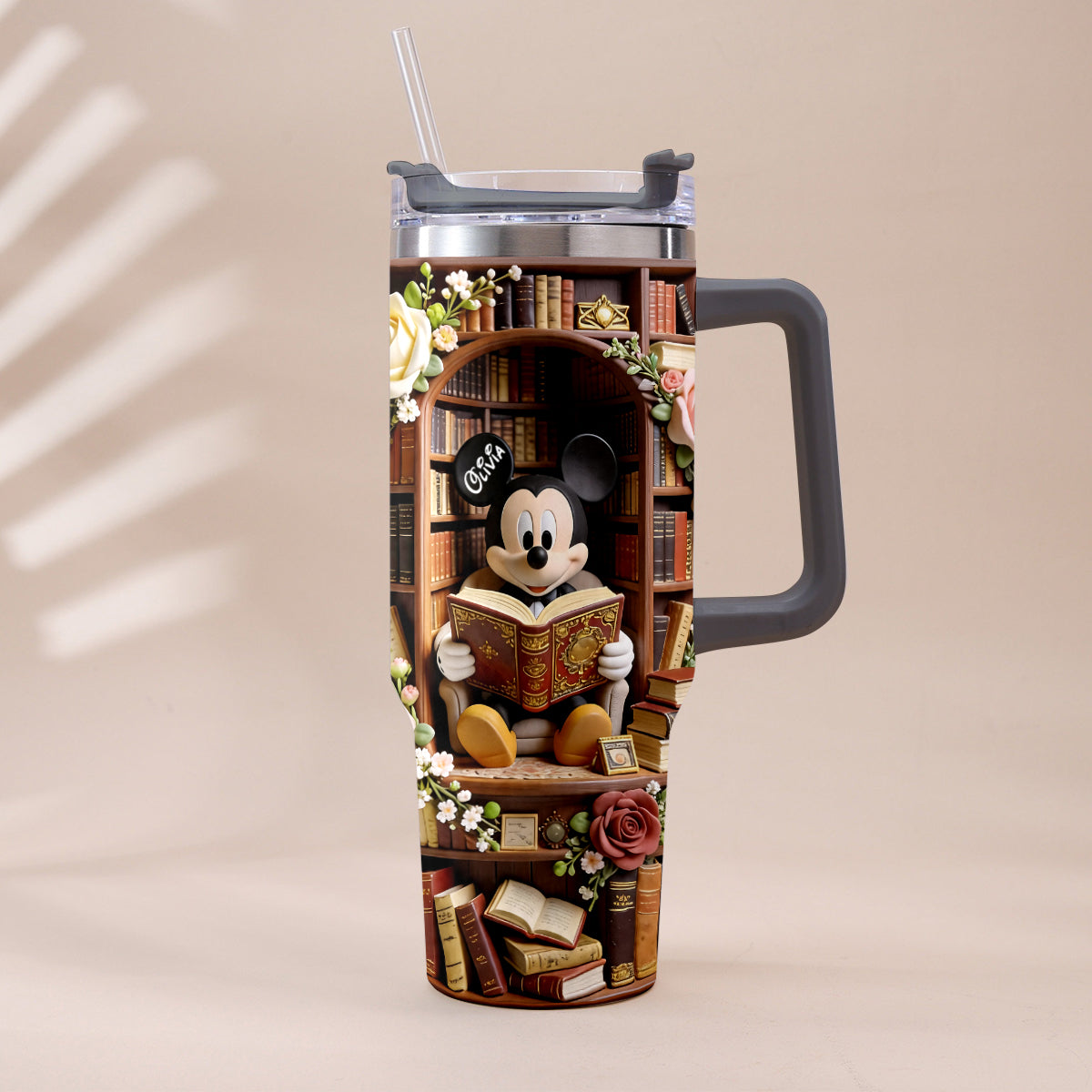 Bookworm - Personalized Book Tumbler With Plush Charm