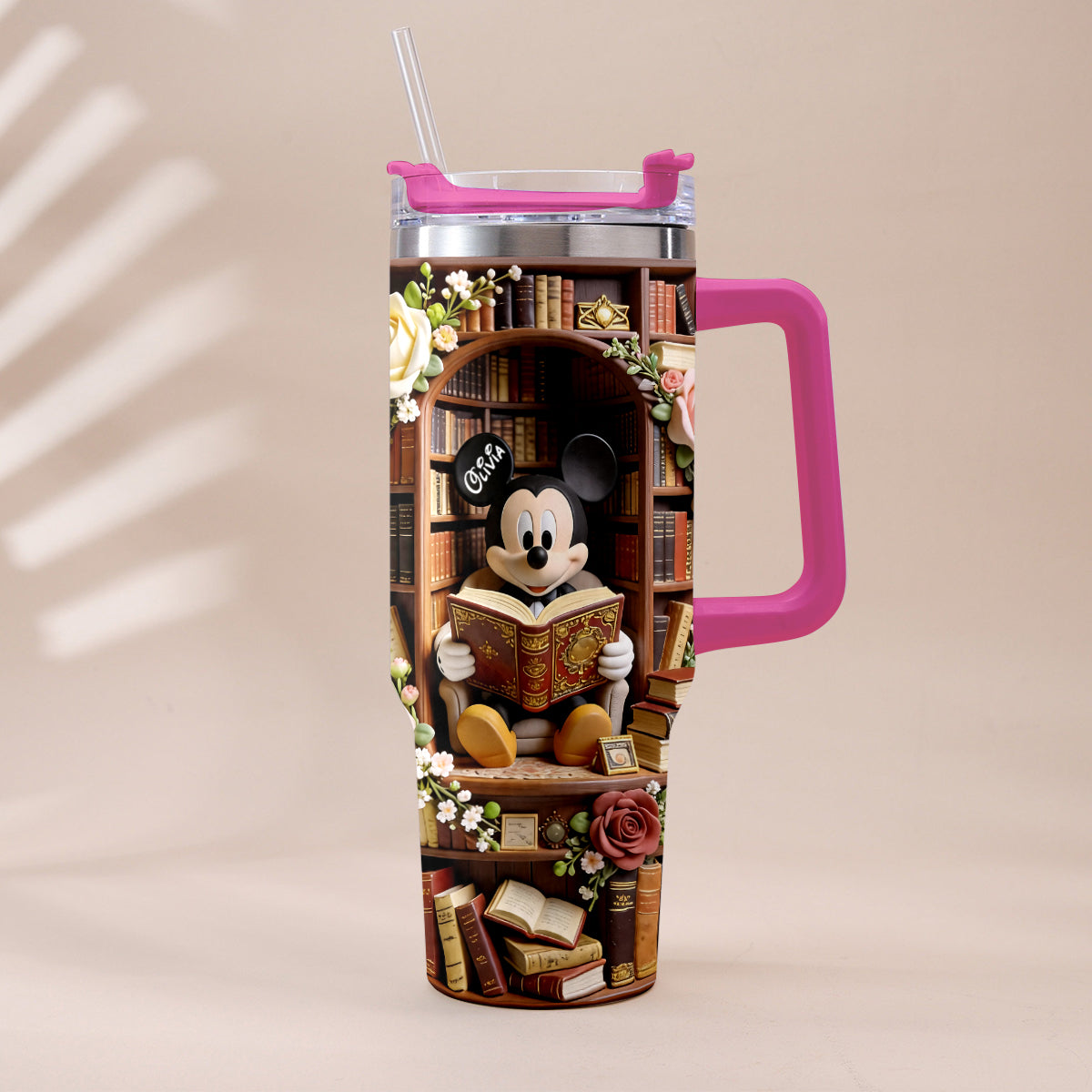 Bookworm - Personalized Book Tumbler With Plush Charm