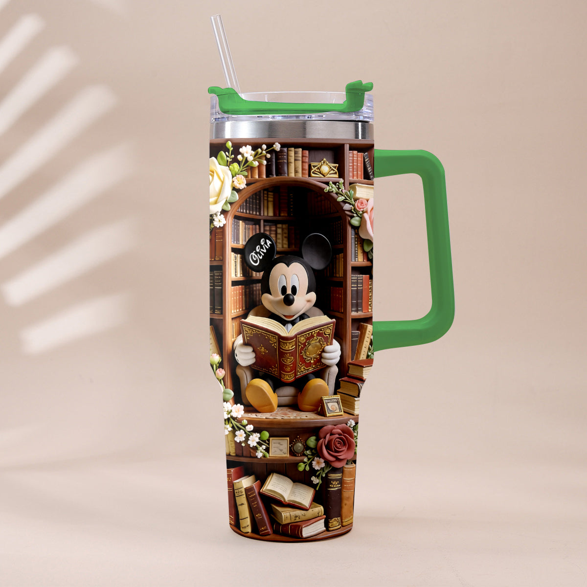 Bookworm - Personalized Book Tumbler With Plush Charm