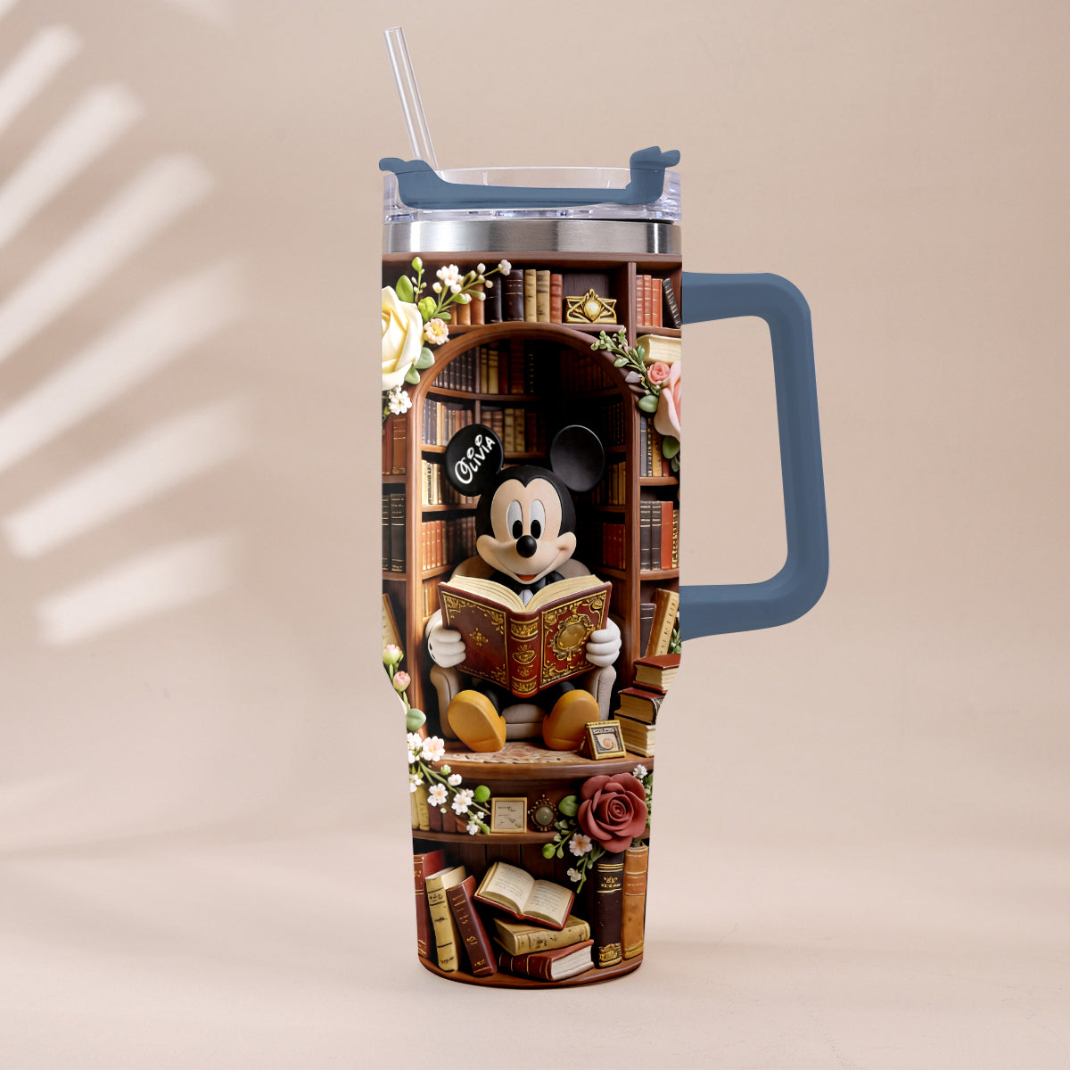 Bookworm - Personalized Book Tumbler With Plush Charm