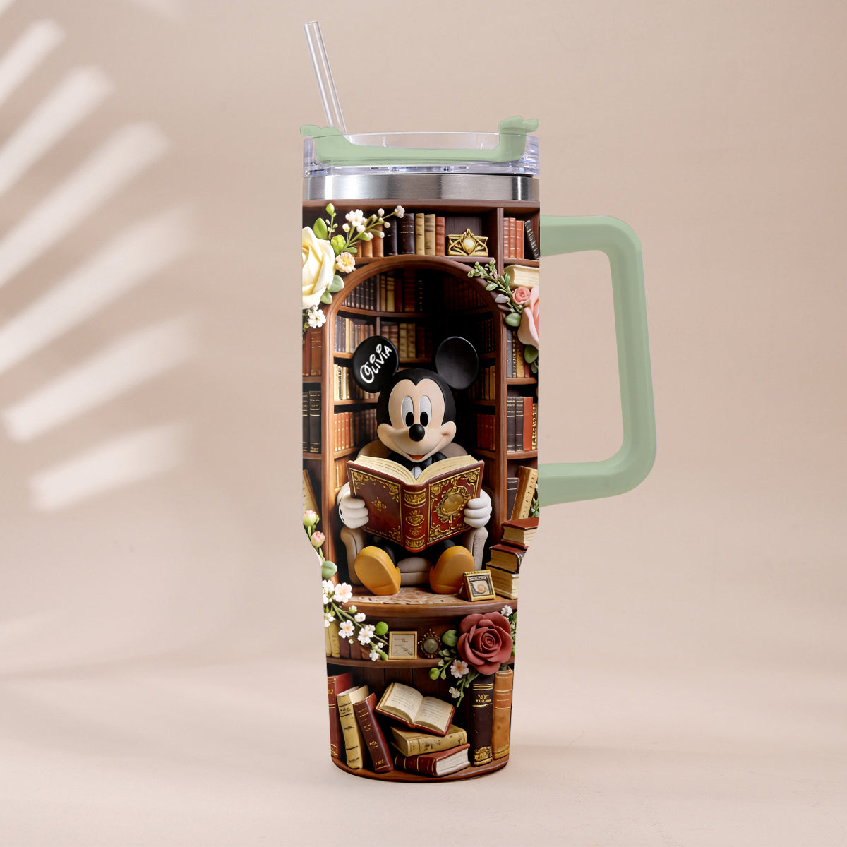 Bookworm - Personalized Book Tumbler With Plush Charm
