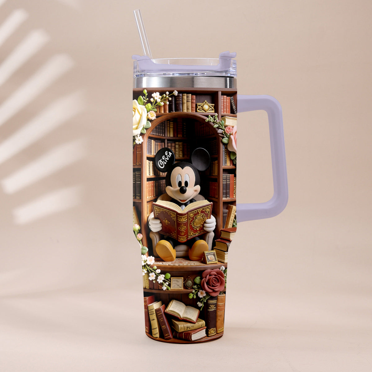 Bookworm - Personalized Book Tumbler With Plush Charm