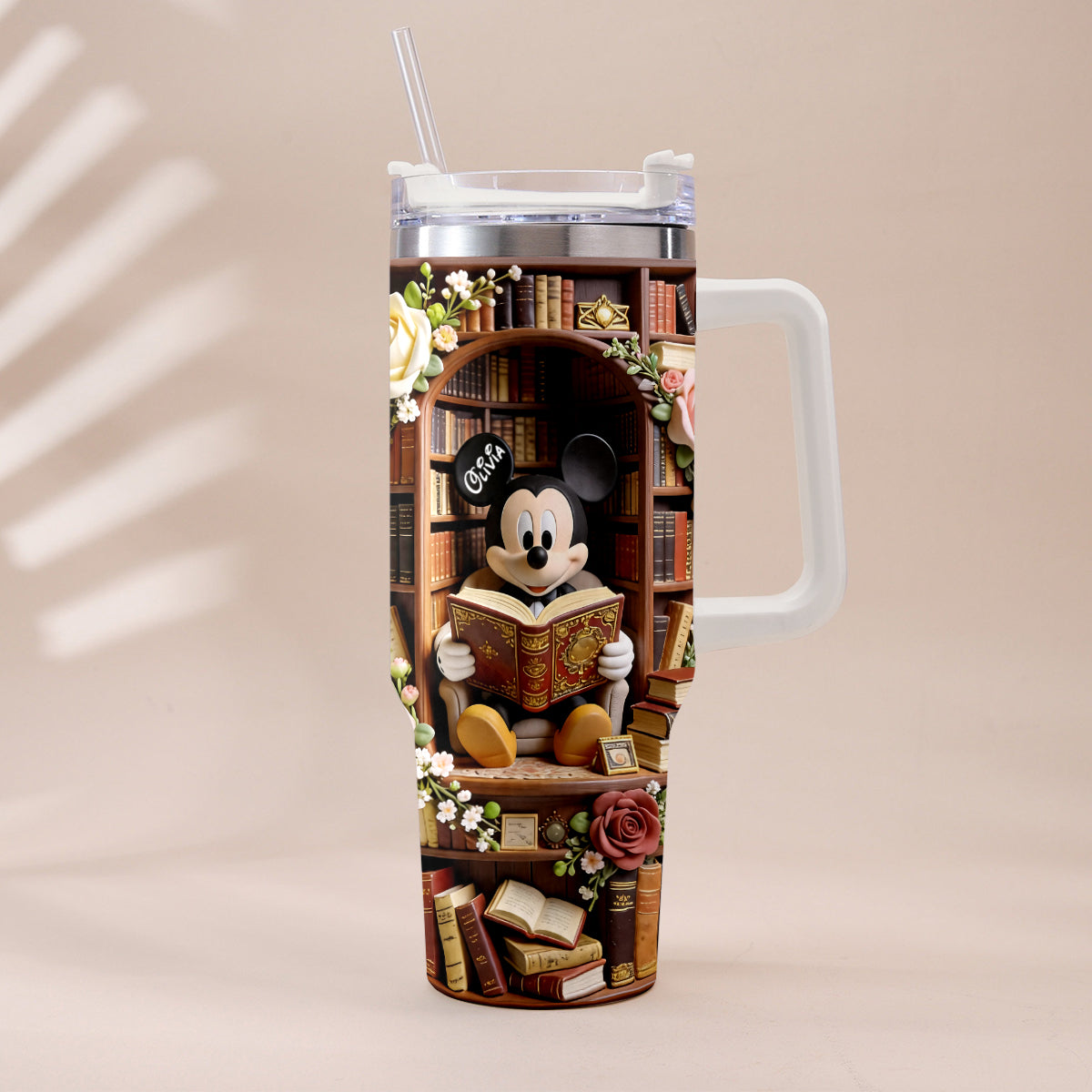 Bookworm - Personalized Book Tumbler With Plush Charm
