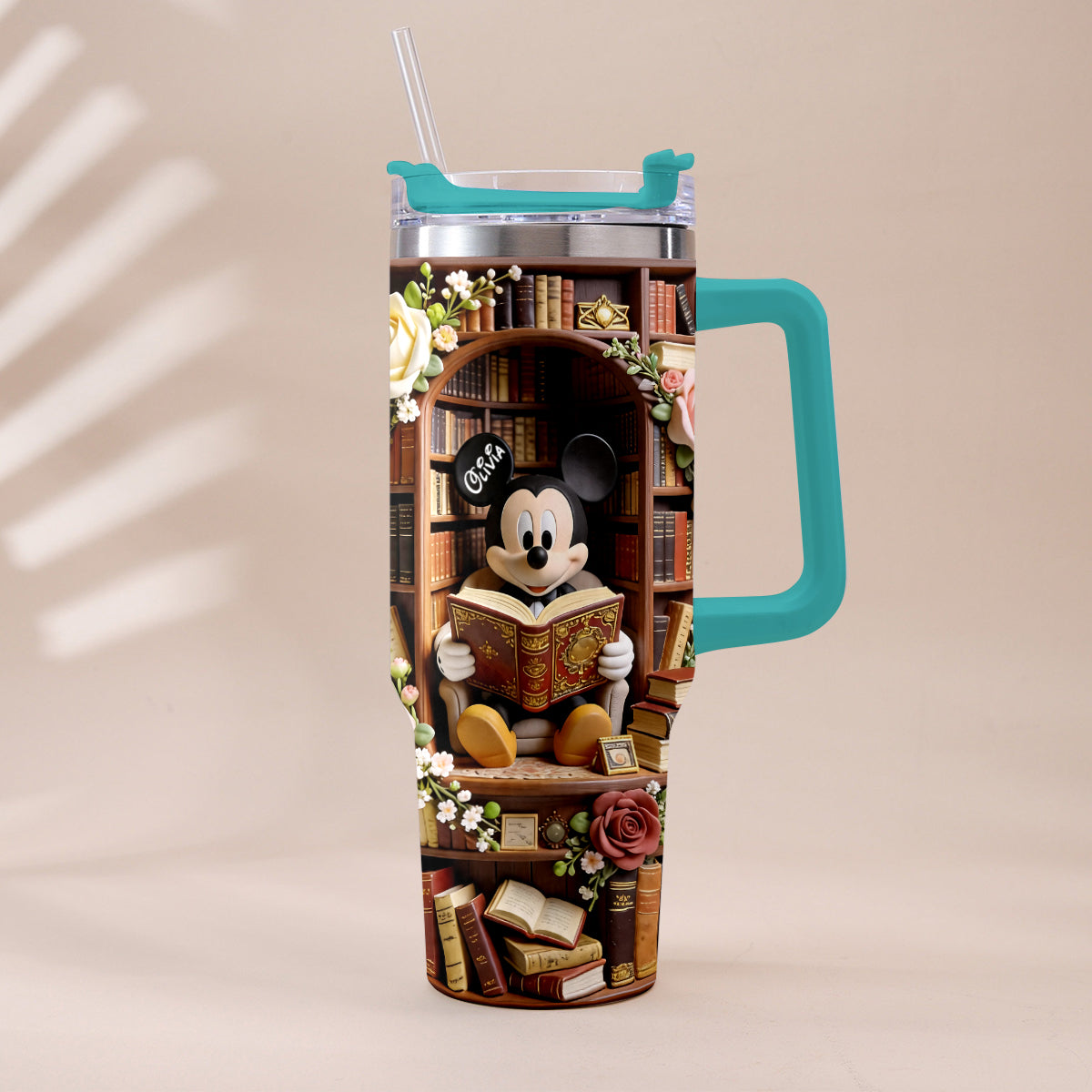 Bookworm - Personalized Book Tumbler With Plush Charm