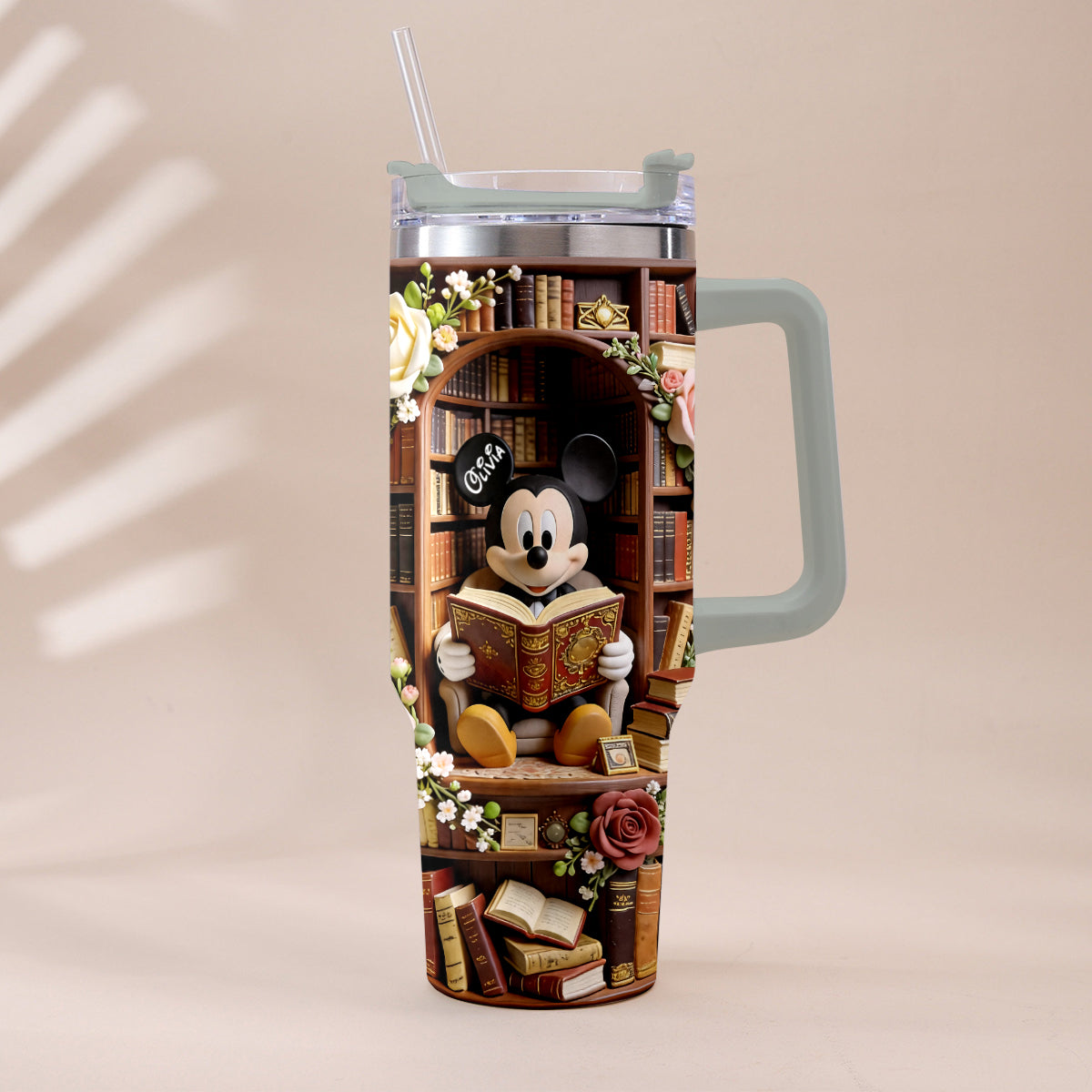 Bookworm - Personalized Book Tumbler With Plush Charm