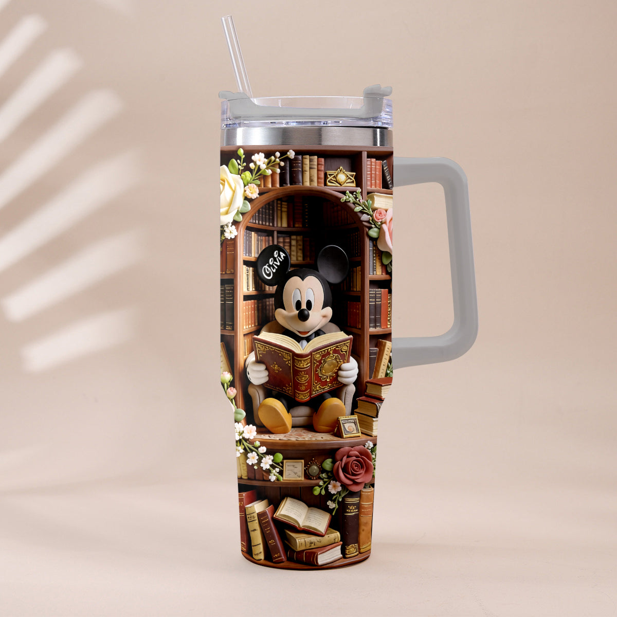Bookworm - Personalized Book Tumbler With Plush Charm