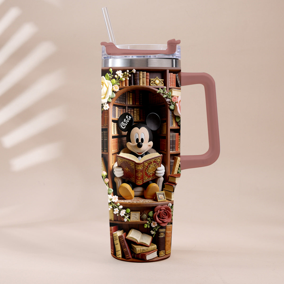 Bookworm - Personalized Book Tumbler With Plush Charm
