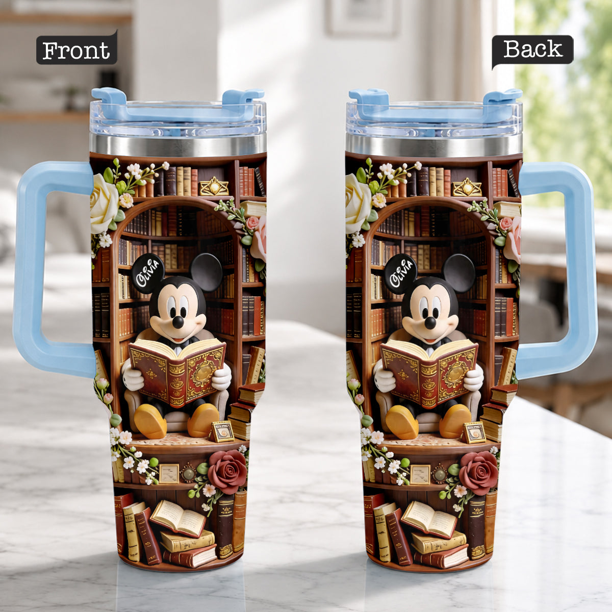 Bookworm - Personalized Book Tumbler With Plush Charm