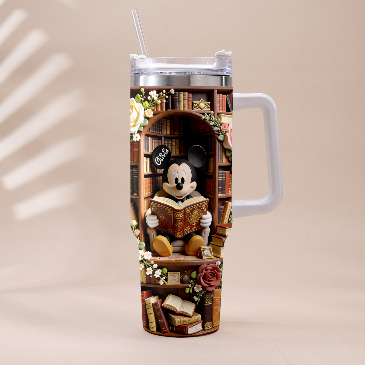 Bookworm - Personalized Book Tumbler With Plush Charm