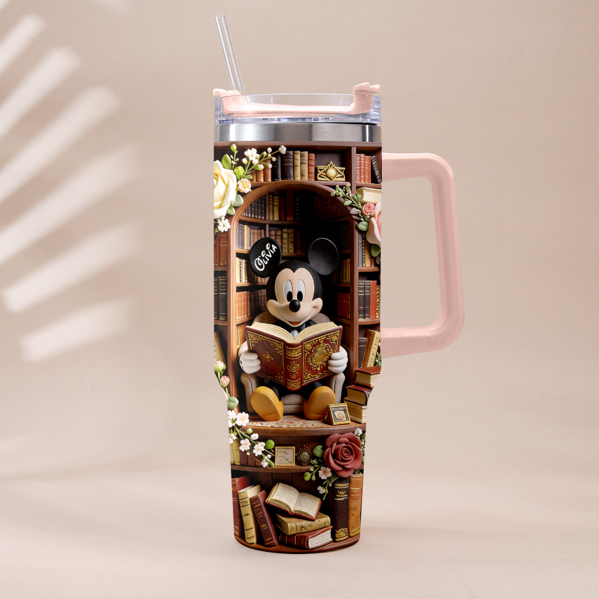 Bookworm - Personalized Book Tumbler With Plush Charm
