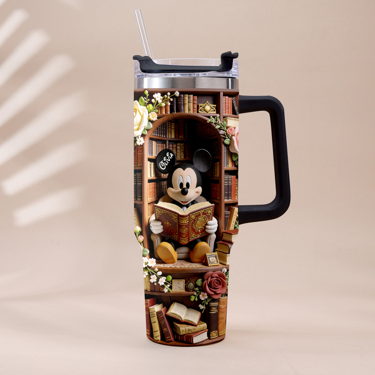 Bookworm - Personalized Book Tumbler With Plush Charm