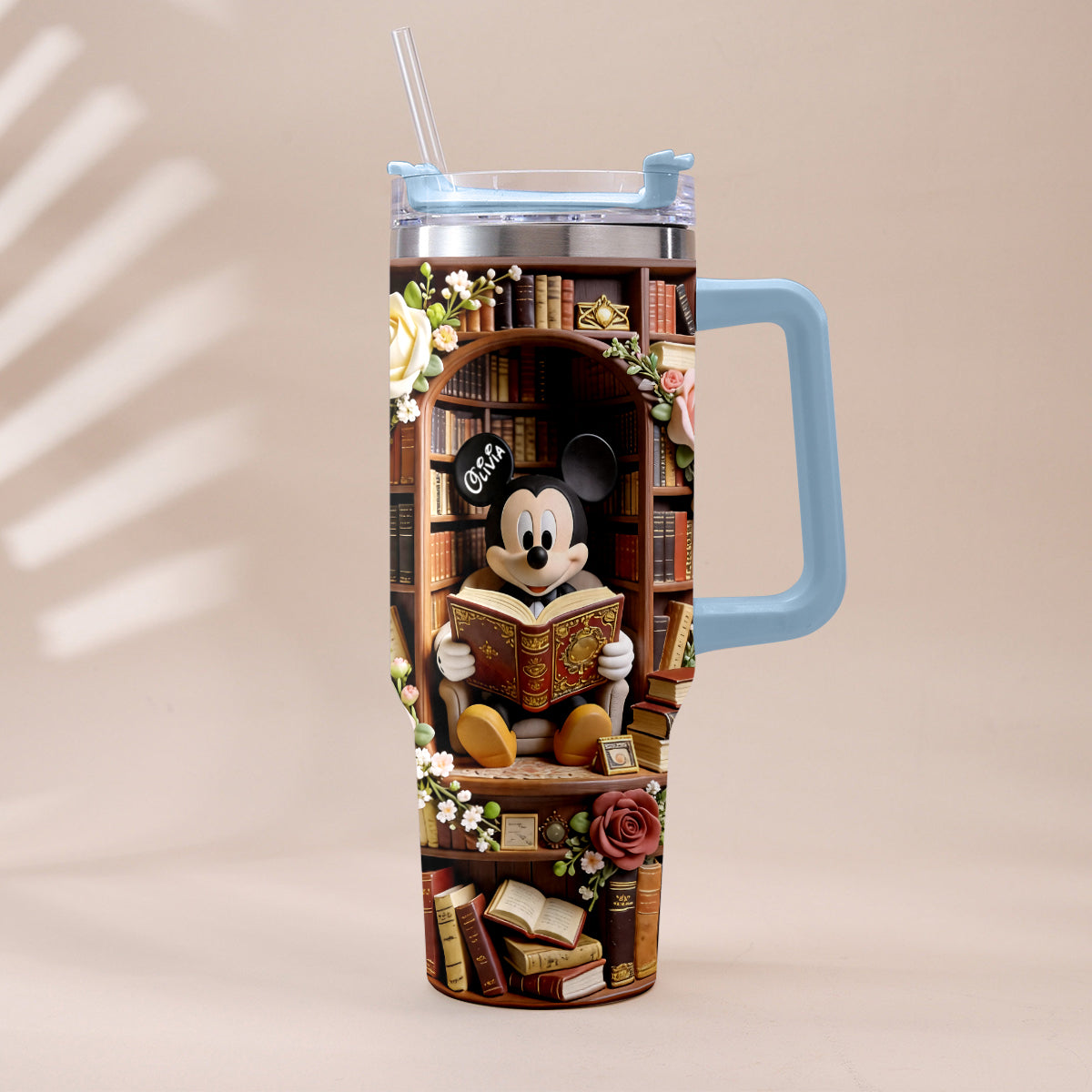 Bookworm - Personalized Book Tumbler With Plush Charm