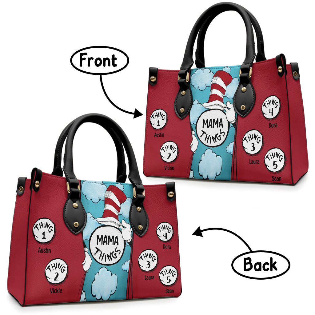 Mama Things - Personalized Mother Leather Handbag