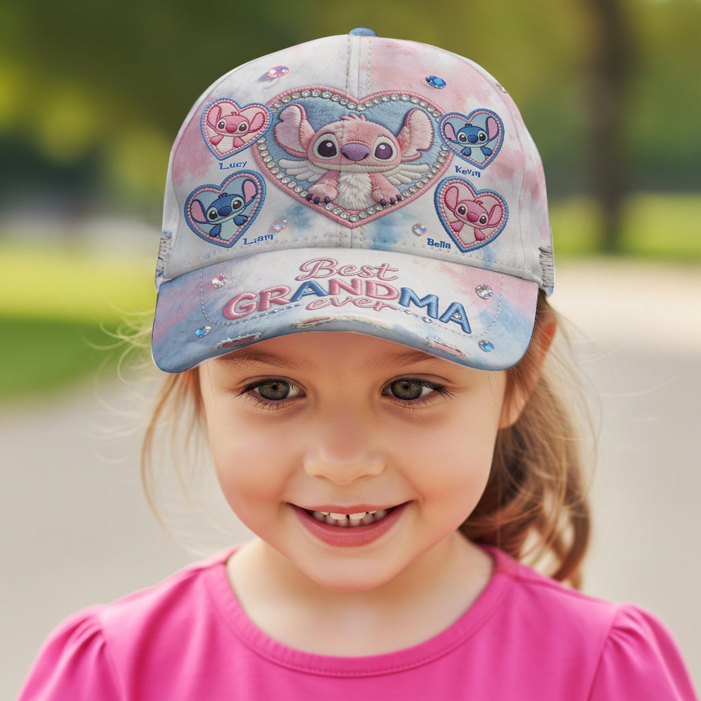Best Gift For Mom/Grandma Blue Ohana - Personalized Ohana Classic Cap