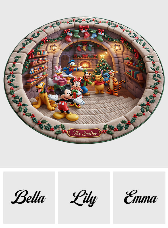 Believe In Magic - Personalized Mouse Round Rug