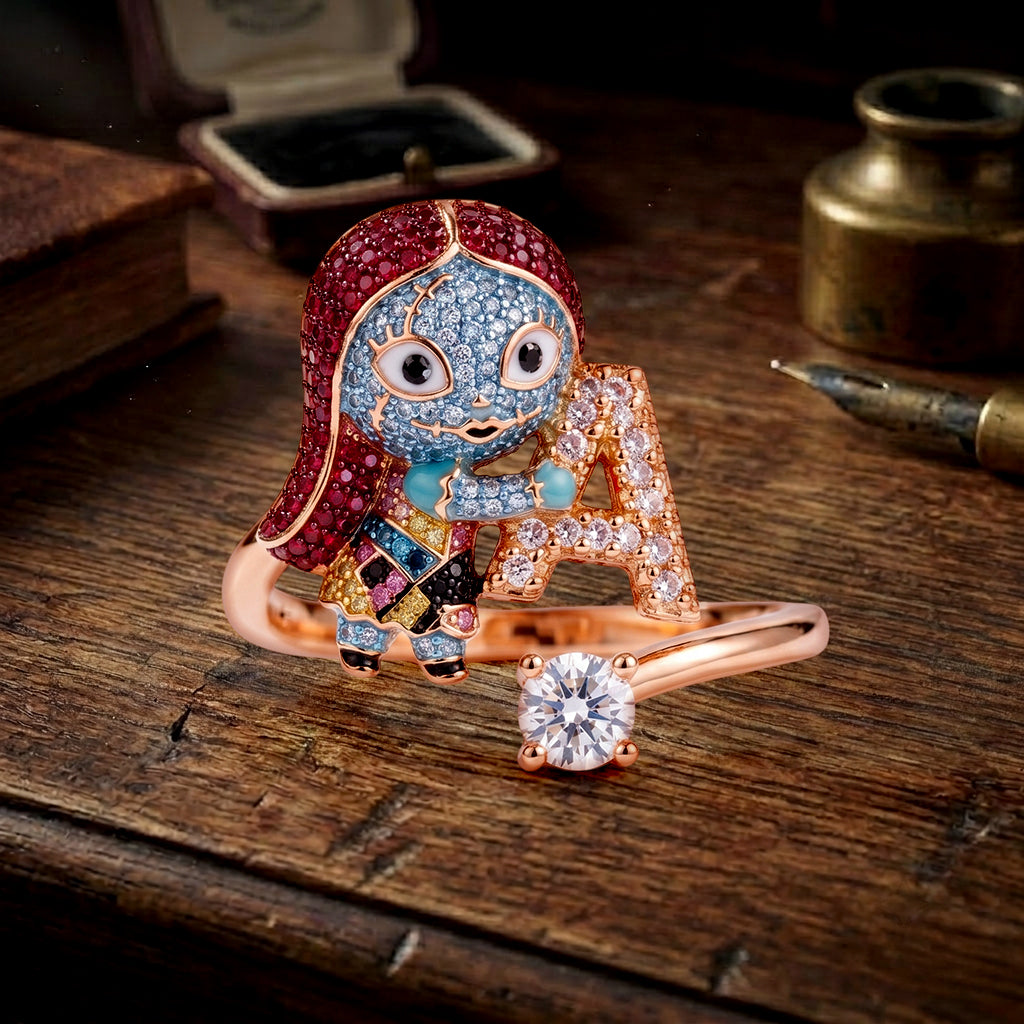 Nightmare Letter - Personalized Nightmare Adjustable Shaped Ring