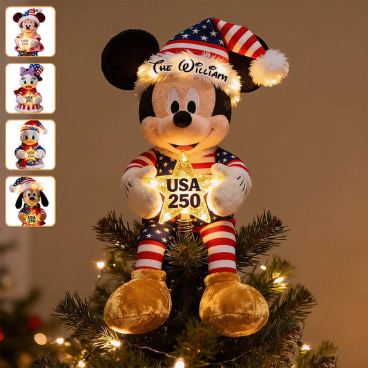 250 USA - Personalized Mouse LED Light Tree Topper