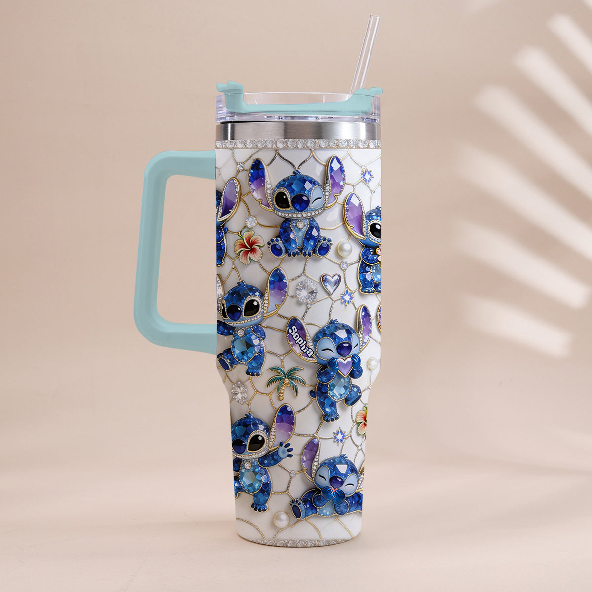 Ohana Means Family - Personalized Ohana Tumbler With Handle