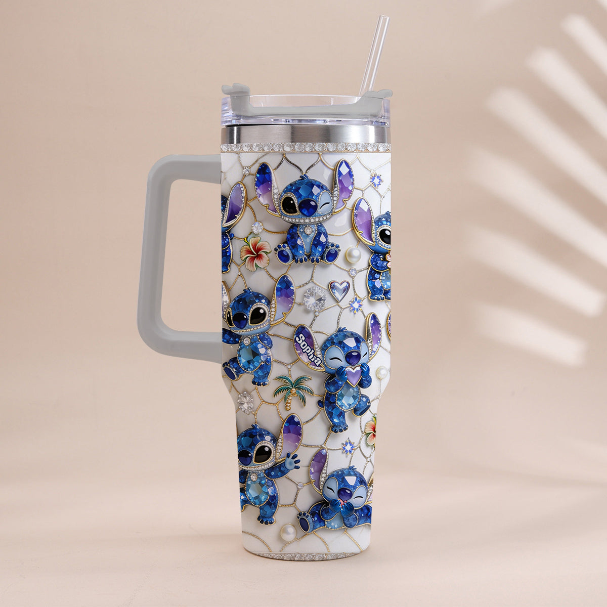 Ohana Means Family - Personalized Ohana Tumbler With Handle
