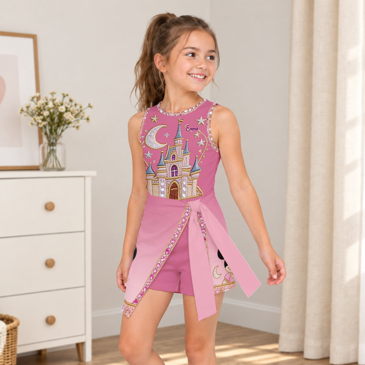 Magical Castle - Personalized Dream Trip Wrap Skort Dress