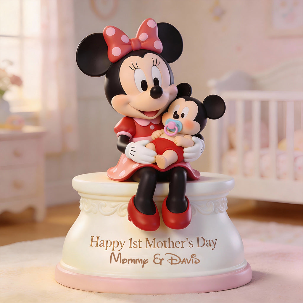 Happy 1st Mother's Day - Personalized Mother Custom Shaped Acrylic Plaque