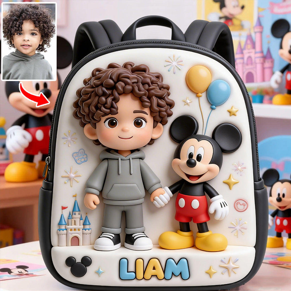 Custom Any Photo - Personalized Kid Multifunctional Backpack