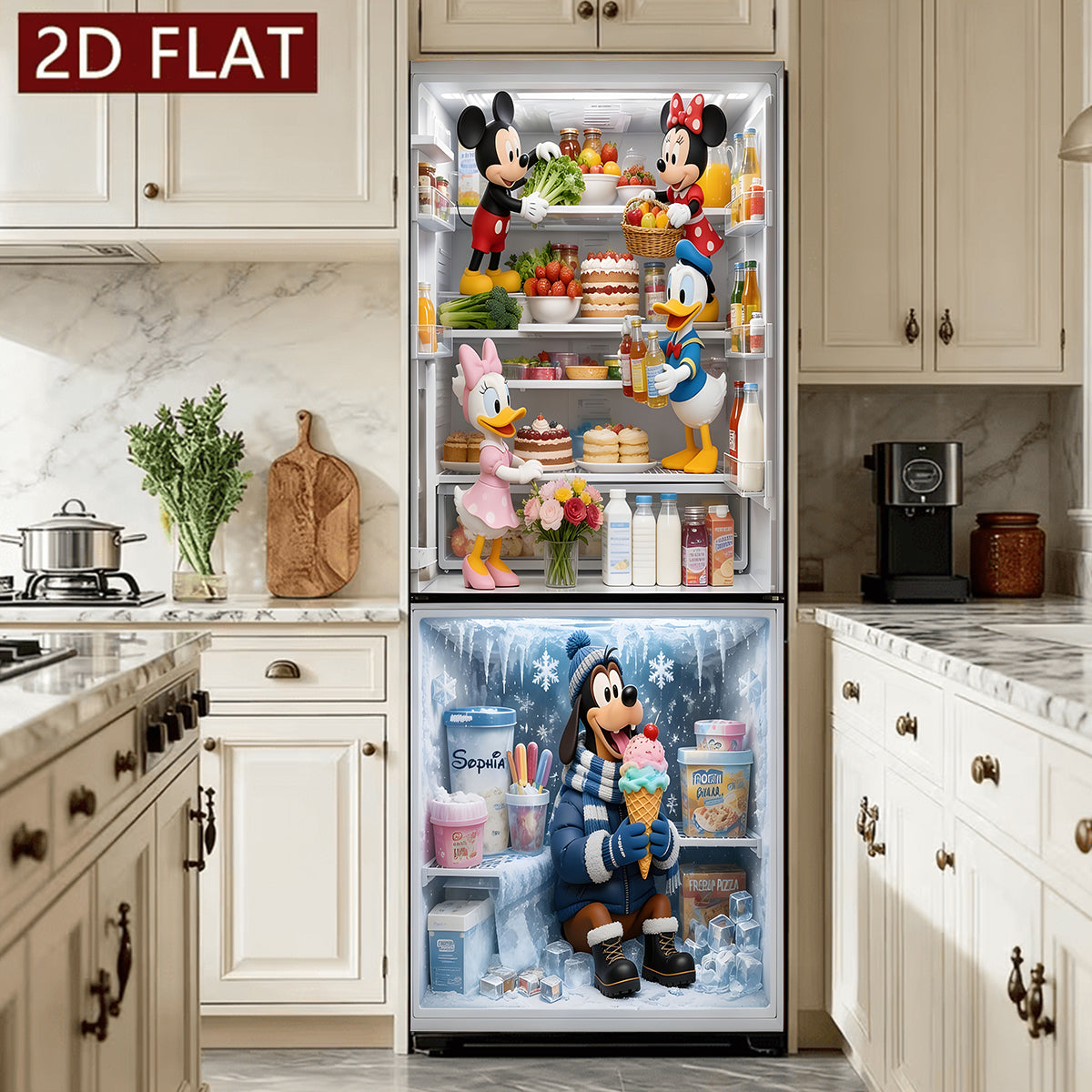 What's Inside My Fridge? - Personalized Mouse Fridge Decal