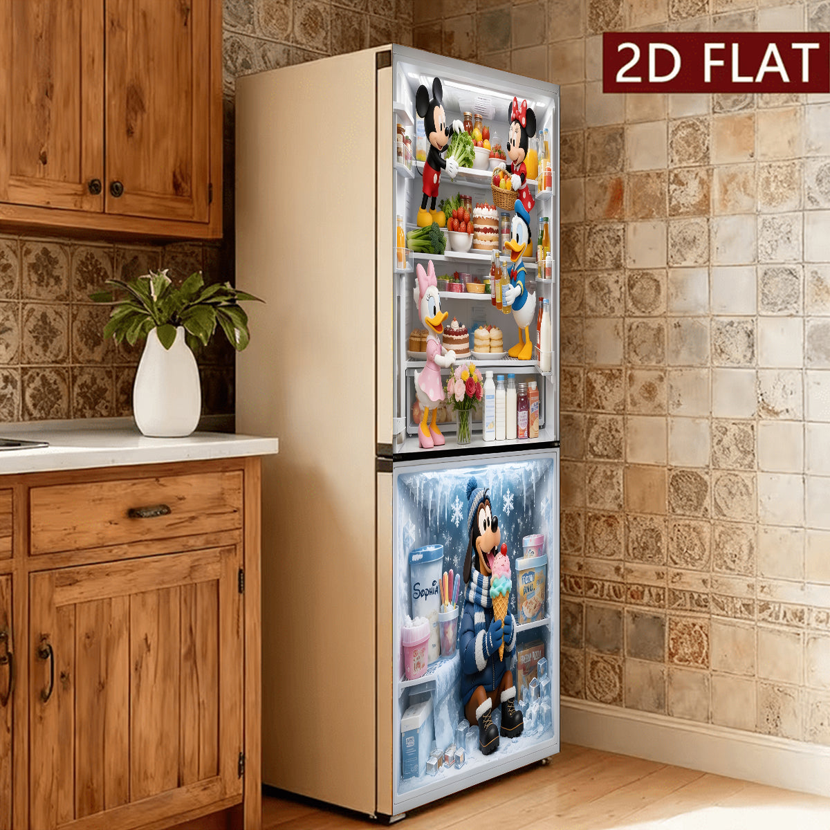 What's Inside My Fridge? - Personalized Mouse Fridge Decal