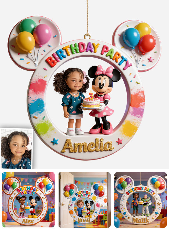 Birthday Party Sign Custom From Photo, Any Character - Personalized Kid Custom Shaped Wood Sign